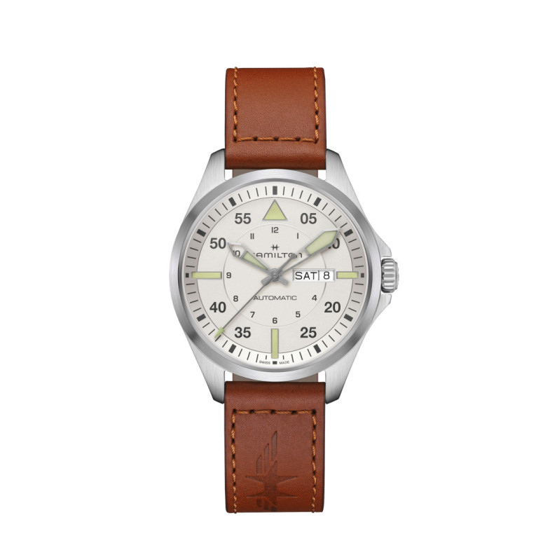 Hamilton Khaki Aviation Pilot Day Date Auto - Khaki Aviation
