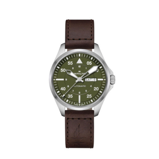Hamilton Khaki Aviation Pilot Day Date Auto - Khaki Aviation