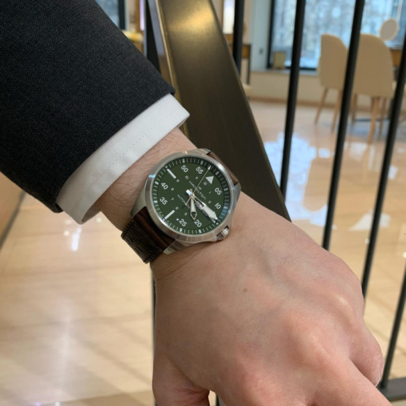 Hamilton Khaki Aviation Pilot Day Date Auto - Khaki Aviation