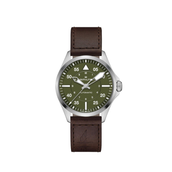 Hamilton Montre pilote d'aviation Khaki 39 mm - Aviation Kaki