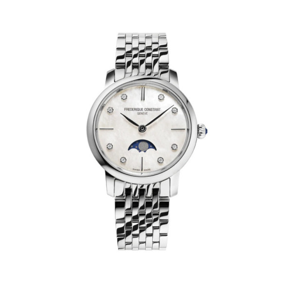 Frederique Constant Quartzo Moonphase Feminino Slimline - Frederique Constant