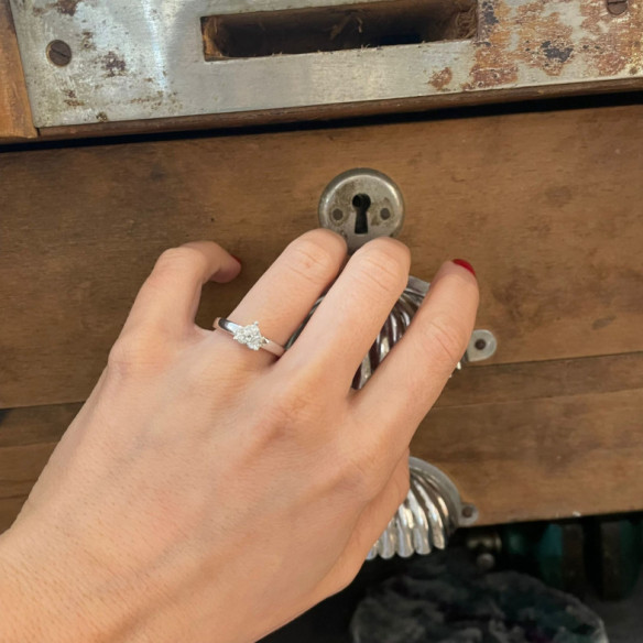 Anillo Diamantes Corazón Love 0.30 - Herzschnitt