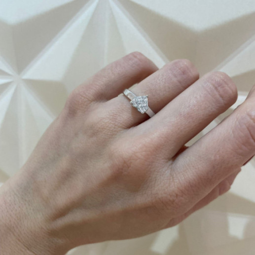 Herz-Liebe-Diamantring 0,40 22910000211 - Herzschnitt 2