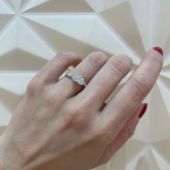 Herz Liebe 0.52 Diamantring - Herzschnitt