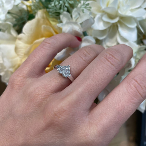 Heart Love Diamond Ring 0.52 - Heart Cut