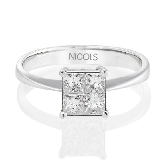 Principessa 0.65 anello diamante - Principessa