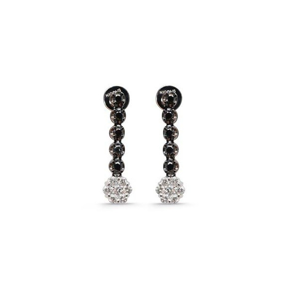 Earrings Black Power - largos