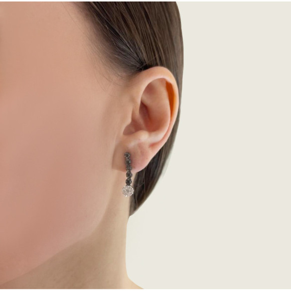 Pendientes Black Power - largos