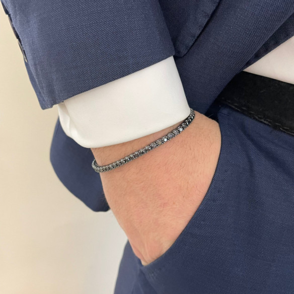 Pulsera Diamantes Negros Black Power - Bracelets de diamant
