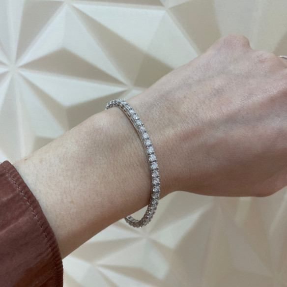 Pulsera Diamantes Rviere Square 4.00Ct - Pulseiras de diamante