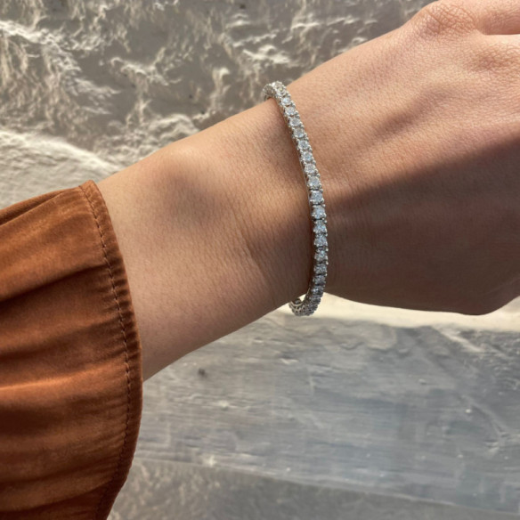 Pulsera Diamantes Rviere Square 4.00Ct - Pulseras de Diamantes