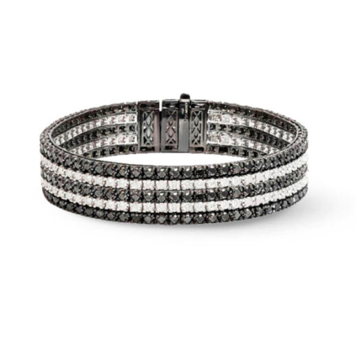 Pulsera Riviere Diamante Negro Black Power - Alta Joyería