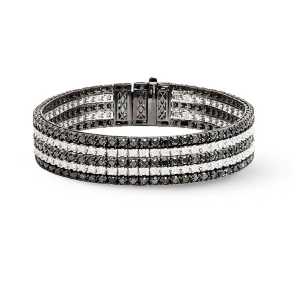 Pulsera Riviere Diamante Negro Black Power - Alta Joyería