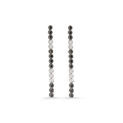Pendientes Diamantes Largos Riviere Black Power - largos