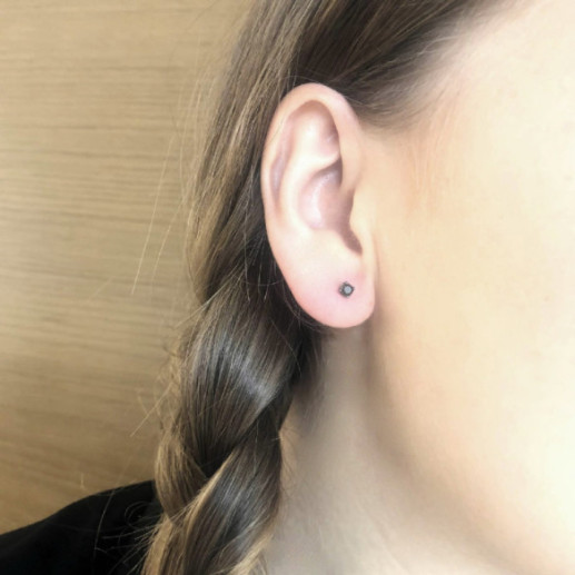 Pendientes Diamante Negro Nicols - Pendientes de Hombre 2