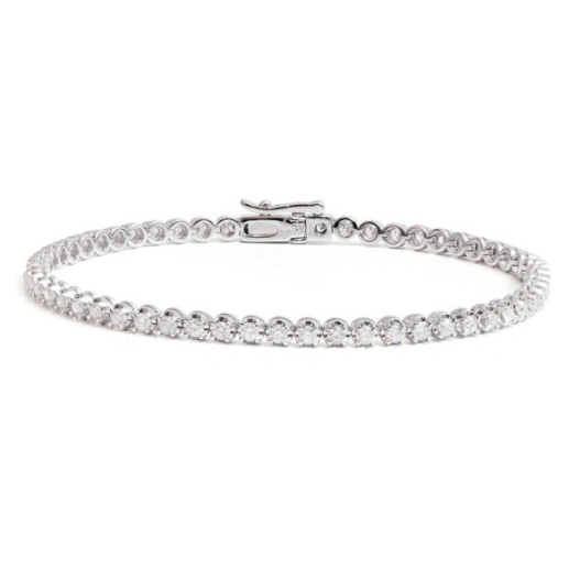 Bracciale Riviere Claws con diamanti 2 carati - Bracciali diamantati