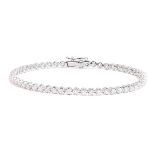 Pulsera Diamantes Riviere Garras 3.00Ct. - Pulseras de Diamantes