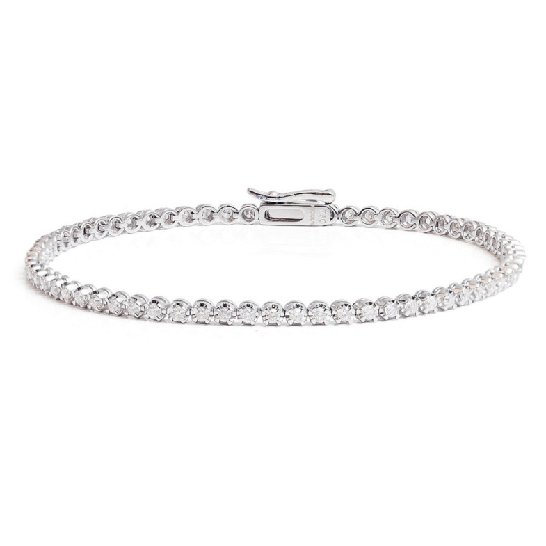 Riviere Claws Diamantarmband 1,00 ct - Diamant-Armbänder