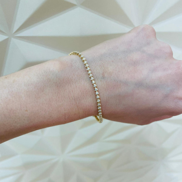 Pulsera Diamantes Riviere Garras 1.00Ct - PULSERAS