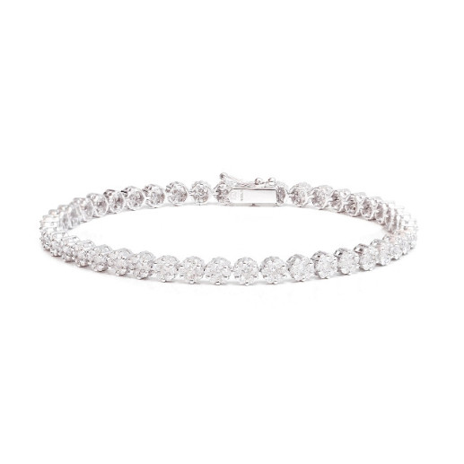 Pulseira de diamante Riviere Roseton - Pulseiras de diamante