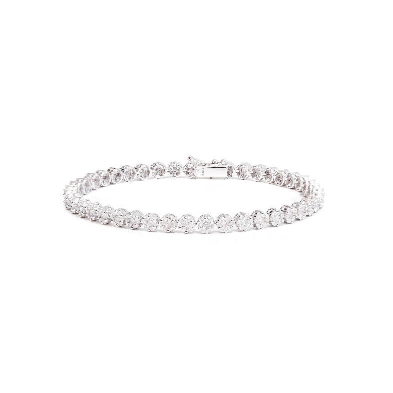 Pulsera Diamantes Riviere Roseton - Pulseras de Diamantes