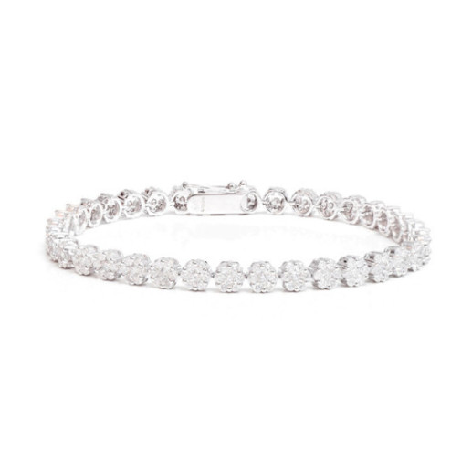Pulsera Diamantes Riviere Roseton - Pulseras de Diamantes