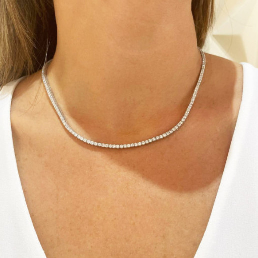 Collar Diamantes 9ct Riviere 43cm - Collares Riviére Diamantes 2