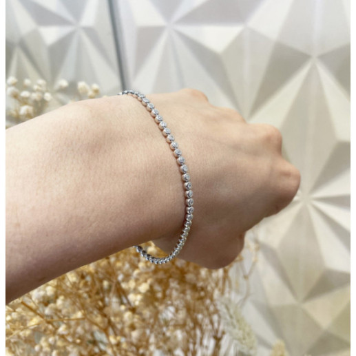 Bracciale Riviere Chaton con diamanti 0,90 ct - Bracciali diamantati