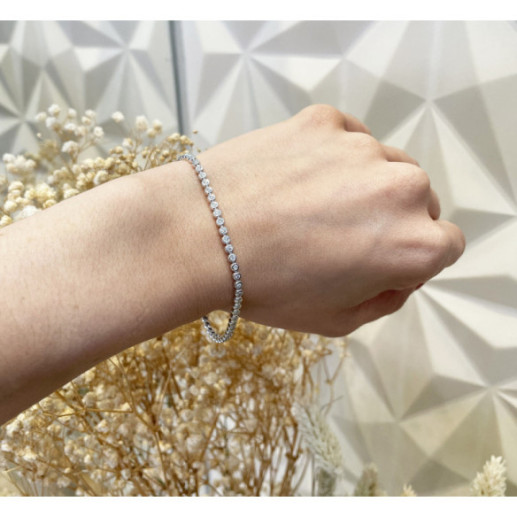 Pulsera Diamantes Riviere Chaton 0.90Ct - Pulseras de Diamantes 2