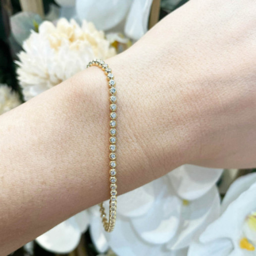 Pulsera Diamantes Riviere Chaton 0.90Ct - Pulseras de Diamantes