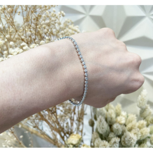 Riviere Chaton Pulseira de diamante 2.20Ct - Pulseiras de diamante 2