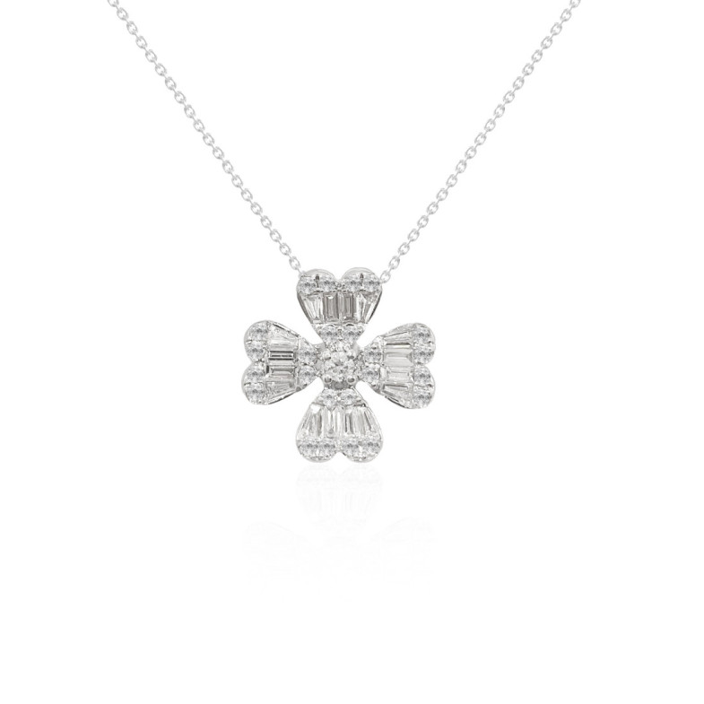Collar De Diamantes Trebol - Colliers diamant