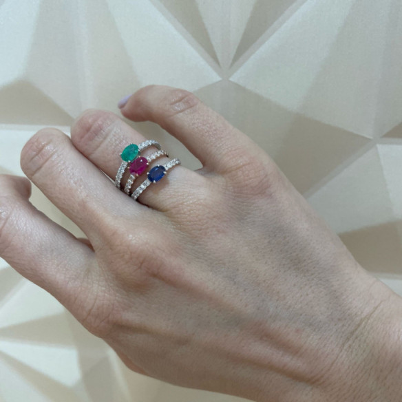 Lolita Ruby and Diamond Ring 0.45 Rose Gold - Rings