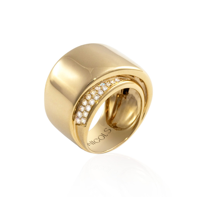Anillo Oro Diamantes Tierra Ardiente - Brillant