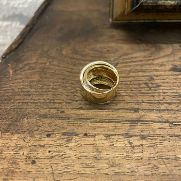 Gold Ring Diamonds EARTH ARDIENTE - Brilliant Cut