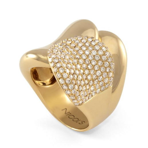 Anillo Oro Diamantes Tierra Ardiente - Alta Joyería