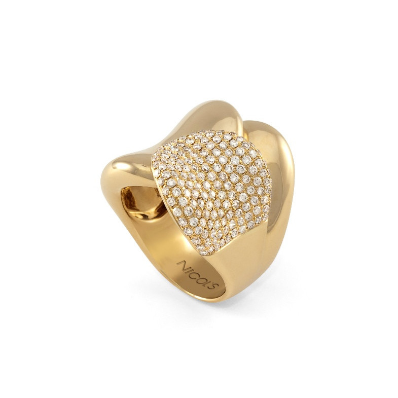 Anillo Oro Diamantes Tierra Ardiente - Alta Joyería