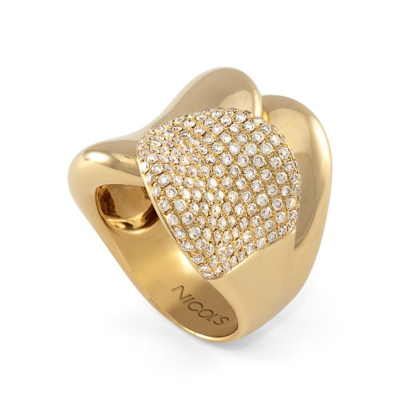 Anillo Oro Diamantes Tierra Ardiente - Alta Joyería