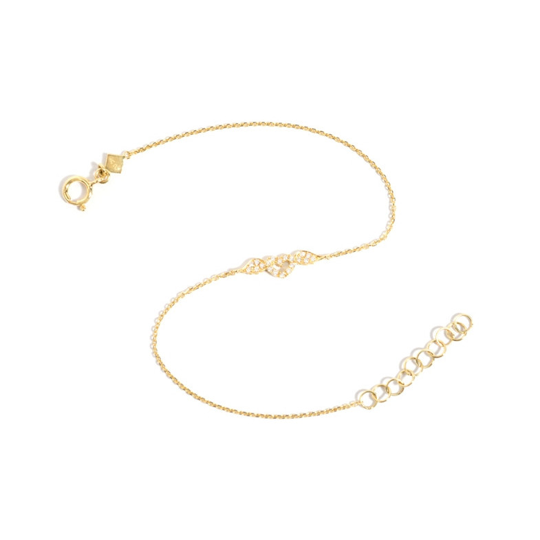 Bracciale in oro amore cuore - Bracciali diamantati