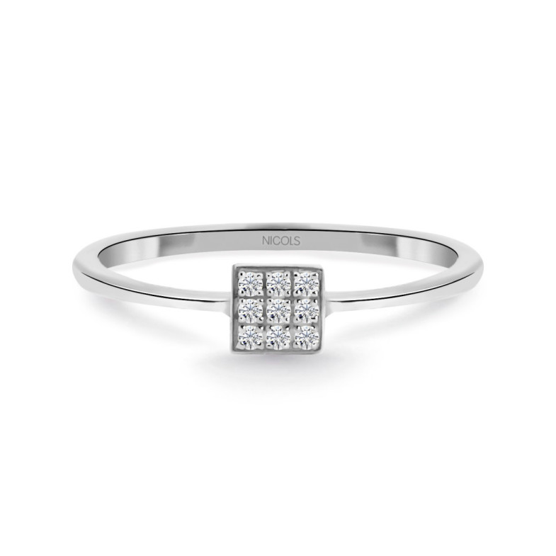 Anillo Mumite Diamantes oro blanco - diseños modernos