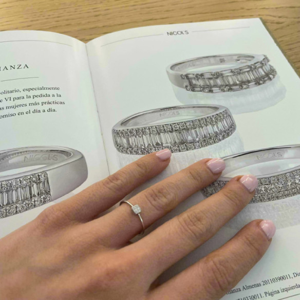 Anillo Mumite Diamantes oro blanco - diseños modernos