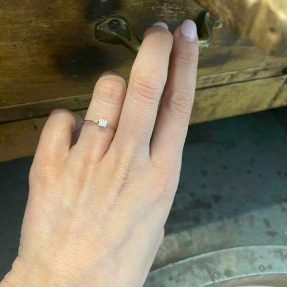 Anillo Mumite Diamantes oro blanco - diseños modernos