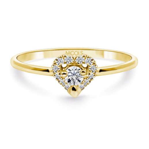 Oro anello amore cuore - Taglio del cuore