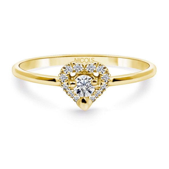 Anillo Oro Love Heart - Corte Corazón