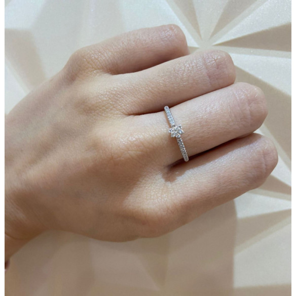 Diamond Ring Venus 0.17 - Brilliant Cut