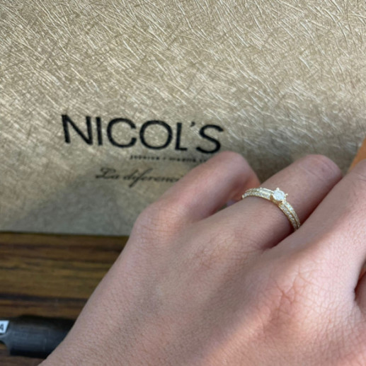 Yellow gold grace diamond ring - Brillante 2