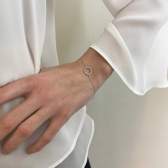 Gold Bracelet ARO MINI DETAILS - Diamond bracelets