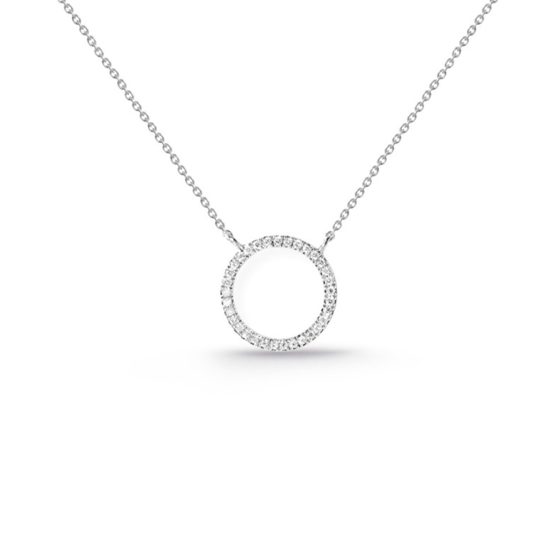 Collar Oro Aro Mini Details - Collares de Diamantes