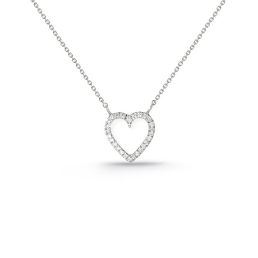 Gold necklace LOVE HEART - Diamond Necklaces