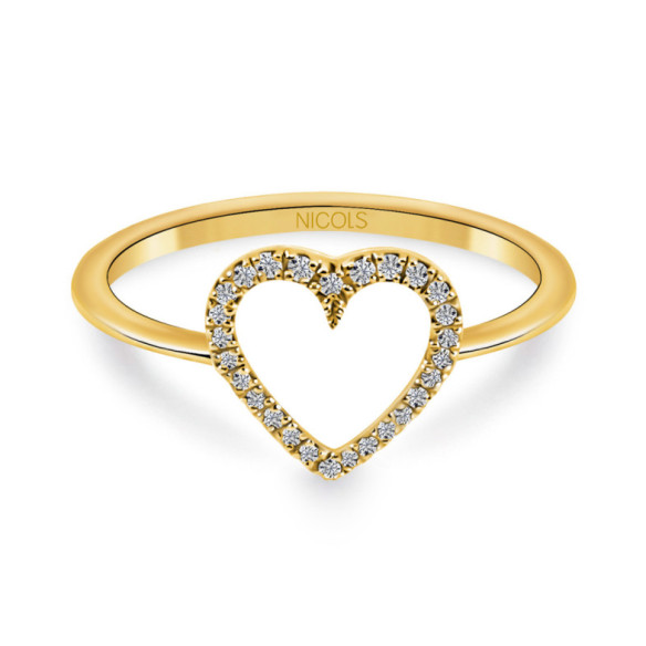 Anillo Oro Love Heart - Corte Corazón
